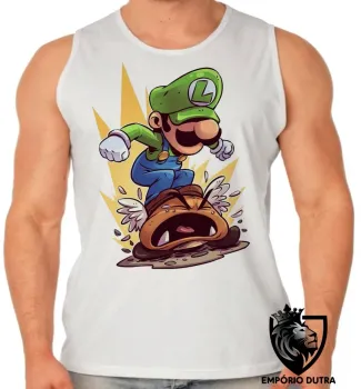 Camiseta Regata adulto ou infantil Luigi Super Mário - Foto 2