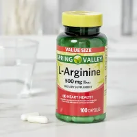 L Arginine 500mg Spring Valley C/100 Capsulas Metabolismo Muscular Importado - Foto 2