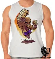 Camiseta Regata adulto ou infantil sagat street figther jogo game anos 90 - Foto 2
