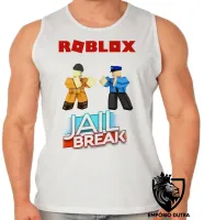 Camiseta Regata adulto ou infantil roblox jail break game jogo pc skin - Foto 2
