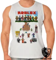 Camiseta Regata adulto ou infantil roblox personagens game jogo pc skin - Foto 2