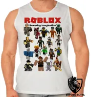 Camiseta Regata adulto ou infantil roblox skins personagens mode game jogo pc skin - Foto 2