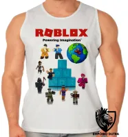 Camiseta Regata adulto ou infantil roblox skins top game jogo pc blocos - Foto 2