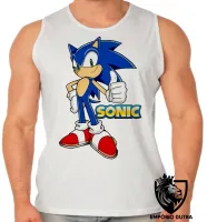 Camiseta Regata adulto ou infantil Sonic porco espinho - Foto 2