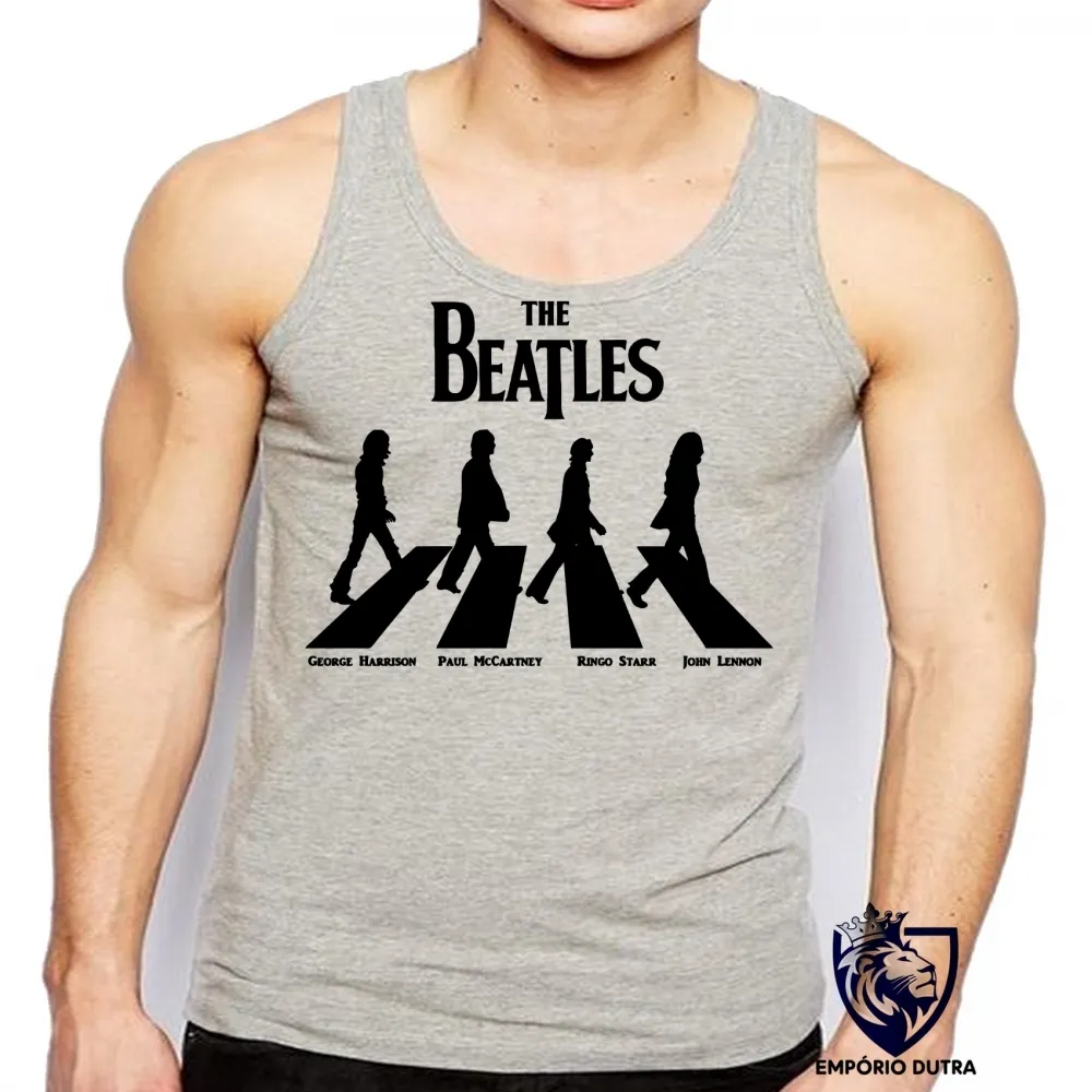 Camiseta Regata adulto ou infantil banda beatles rock rua Paul McCartney