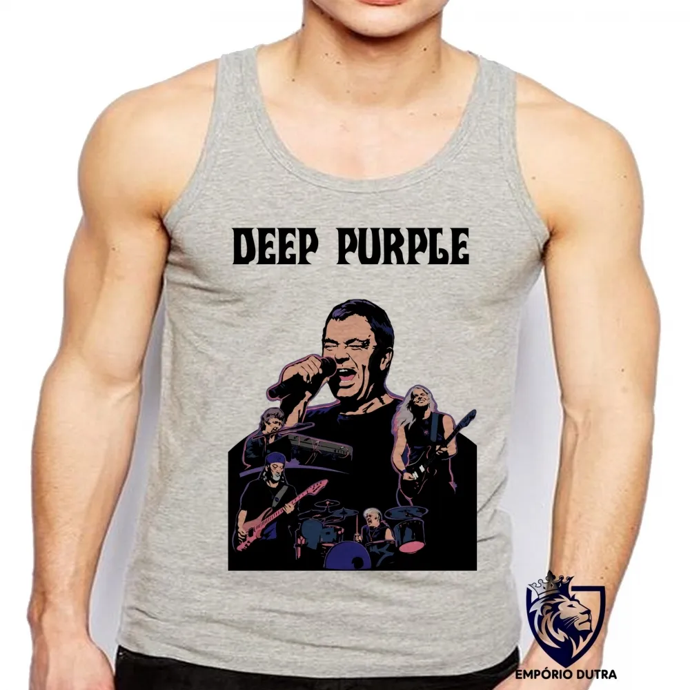 Camiseta Regata adulto ou infantil deep purple banda rock roll cantor Imagem