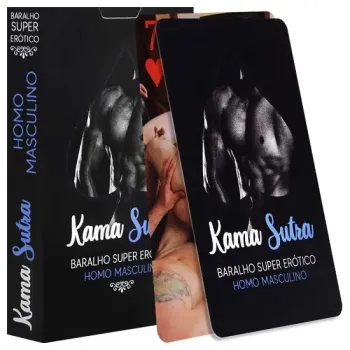 Baralho Kama Sutra Super Erótico Gay 55 Cartas - 85873
