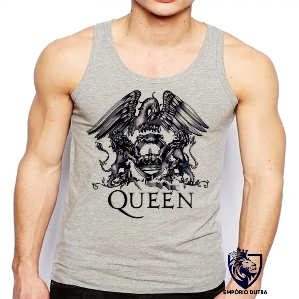 Camiseta Regata adulto ou infantil falcao black queen Freddie Mercury cantor banda rock