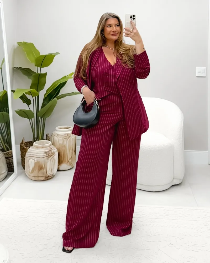 Blazer Risca Giz Diva