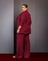 Blazer Risca Giz Diva's Voga Cherry - Foto 2