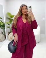 Blazer Risca Giz Diva's Voga Cherry - Foto 3