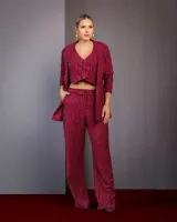 Blazer Risca Giz Diva's Voga Cherry - Foto 6