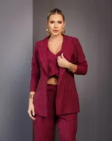 Blazer Risca Giz Diva's Voga Cherry - Foto 8