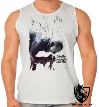 Camiseta Regata adulto ou infantil Linkin Park Chester rock Bennington - Foto 2