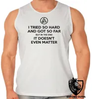 Camiseta Regata adulto ou infantil Linkin Park I tried so hard banda rock - Foto 2