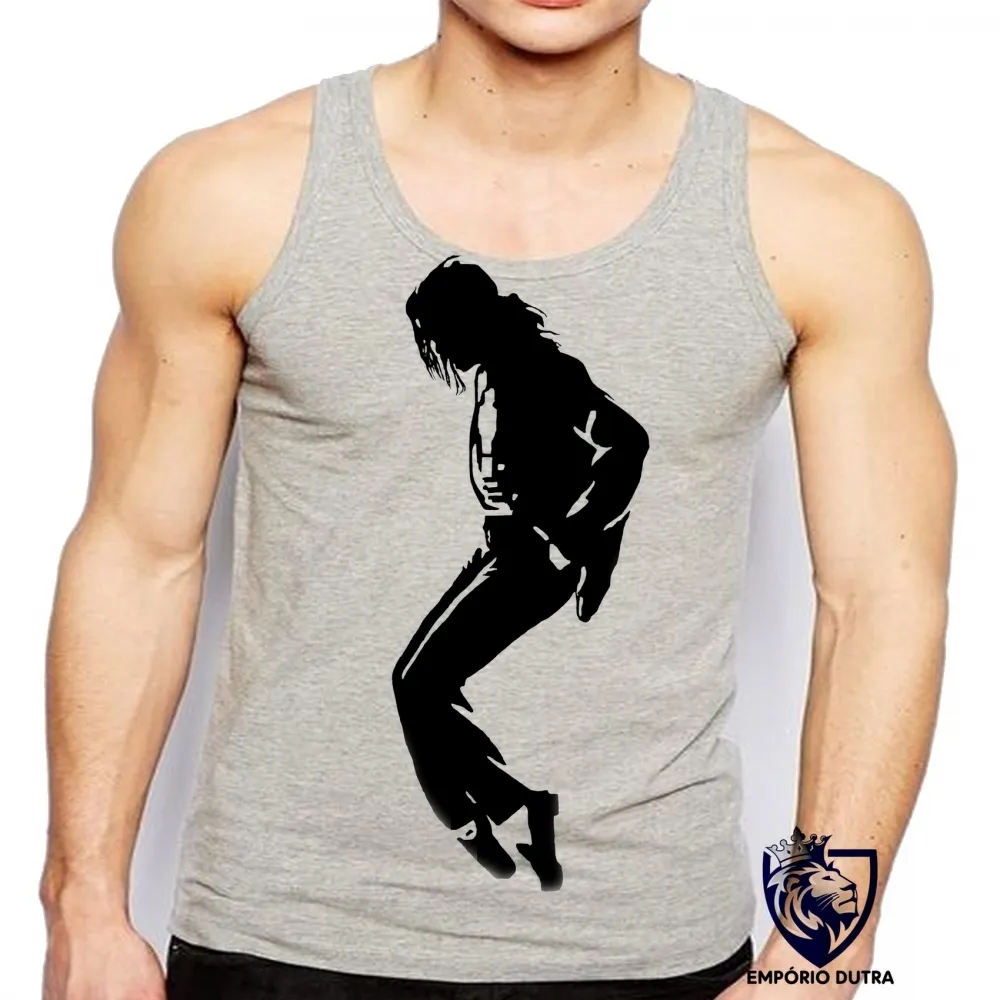 Camiseta Regata adulto ou infantil michael jackson musica dança
