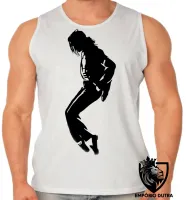 Camiseta Regata adulto ou infantil michael jackson musica dança - Foto 2