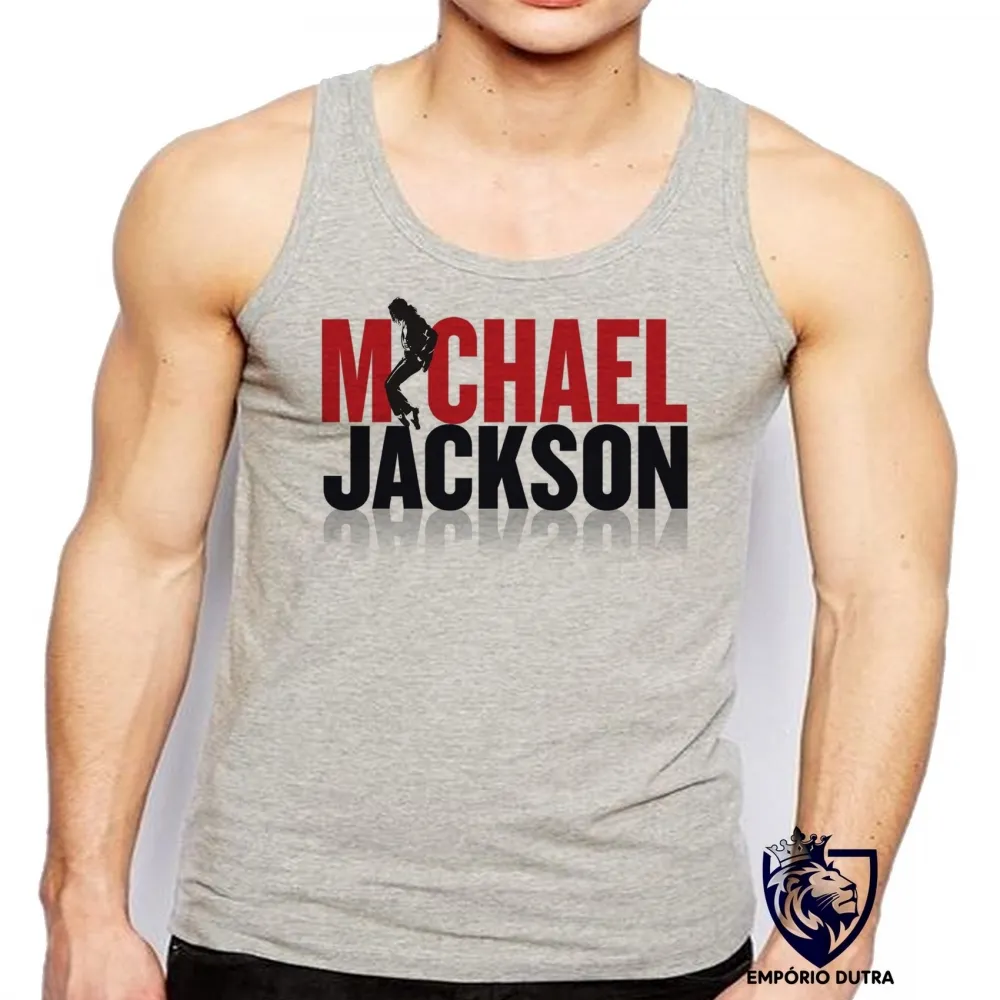 Camiseta Regata adulto ou infantil michael jackson musica rei pop