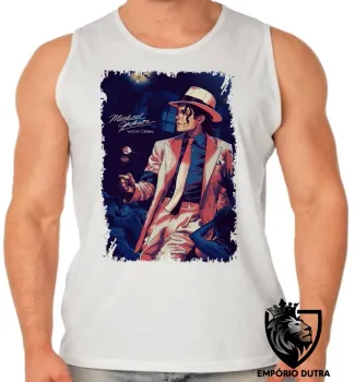 Camiseta Regata adulto ou infantil Michael Jackson Smooth criminal - Foto 2