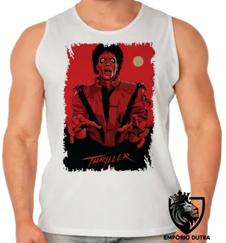 Camiseta Regata adulto ou infantil Michael Jackson Thriller - Foto 2