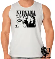 Camiseta Regata adulto ou infantil Nirvana banda kurt cobain rock musica - Foto 2