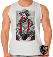 Camiseta Regata adulto ou infantil Pearl Jam cowboy palhaço banda rock - Foto 2