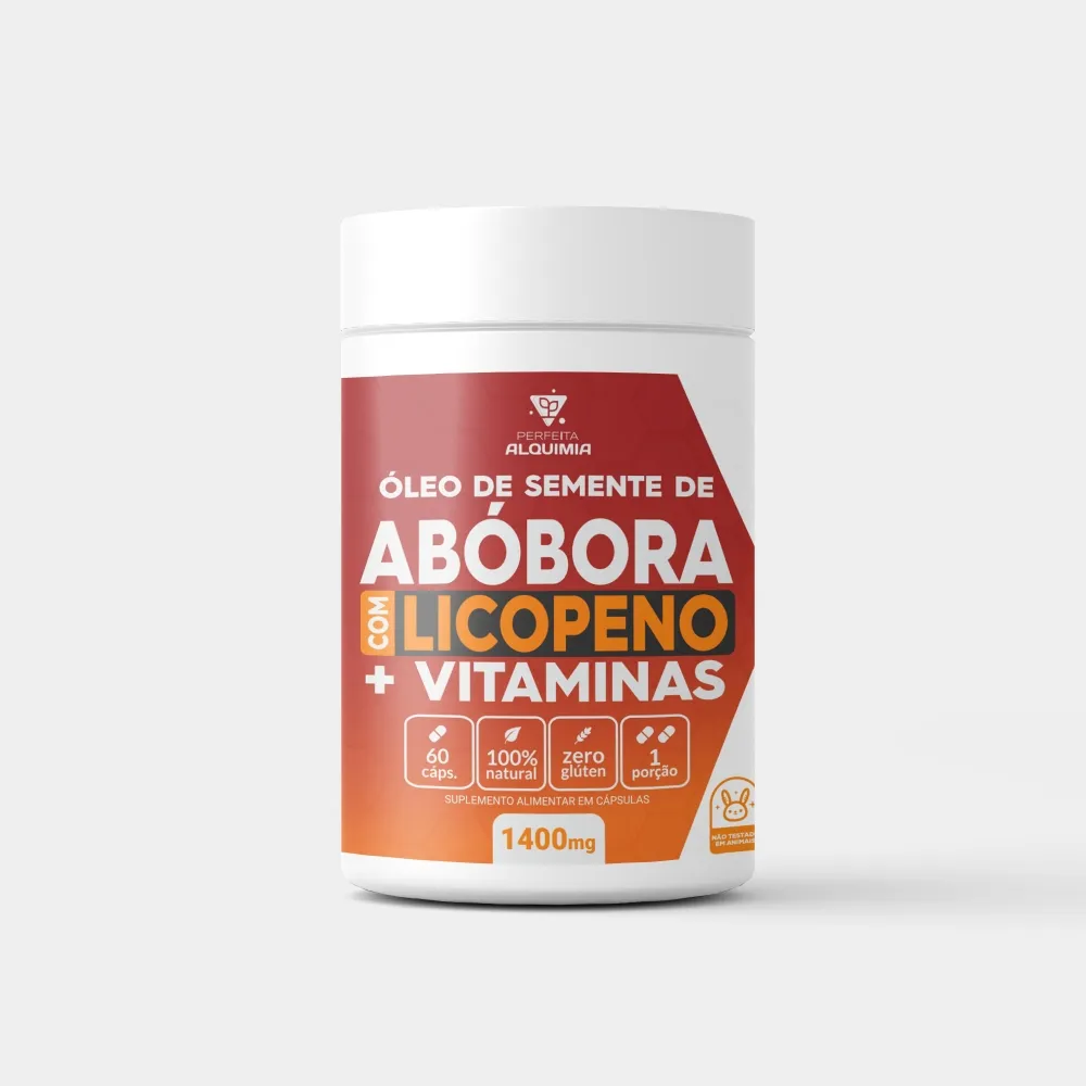 OLEO DE SEMENTE DE ABOBORA COM LICOPENO MAIS VITAMINA