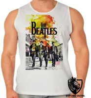 Camiseta Regata adulto ou infantil The Beatles colorido - Foto 2