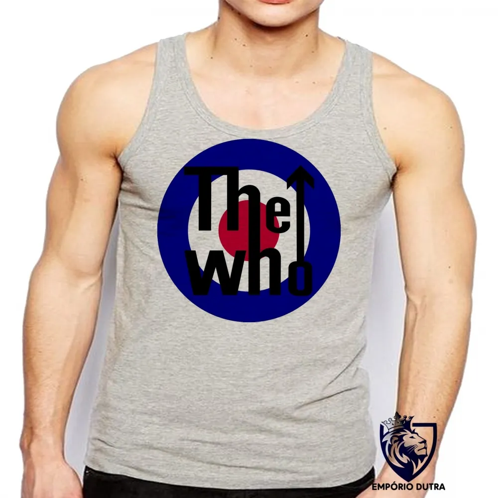 Camiseta Regata adulto ou infantil the who banda rock logo anos 60 Imagem