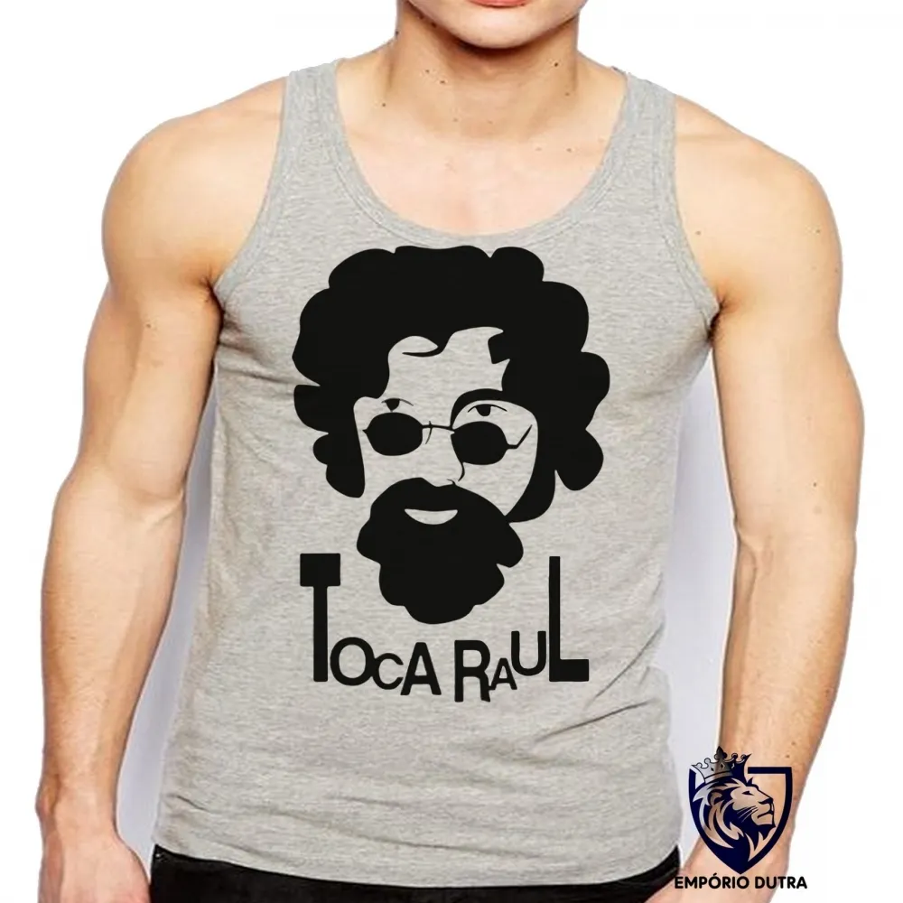 Camiseta Regata adulto ou infantil Toca Raul Seixas Rei do Rock Brasileiro