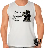 Camiseta Regata adulto ou infantil Você é o que ouve musica caveira - Foto 2