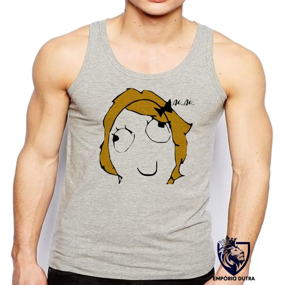 Camiseta Regata adulto ou infantil AiAi meme menina doida ranço Imagem