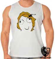 Camiseta Regata adulto ou infantil AiAi meme menina doida ranço - Foto 2