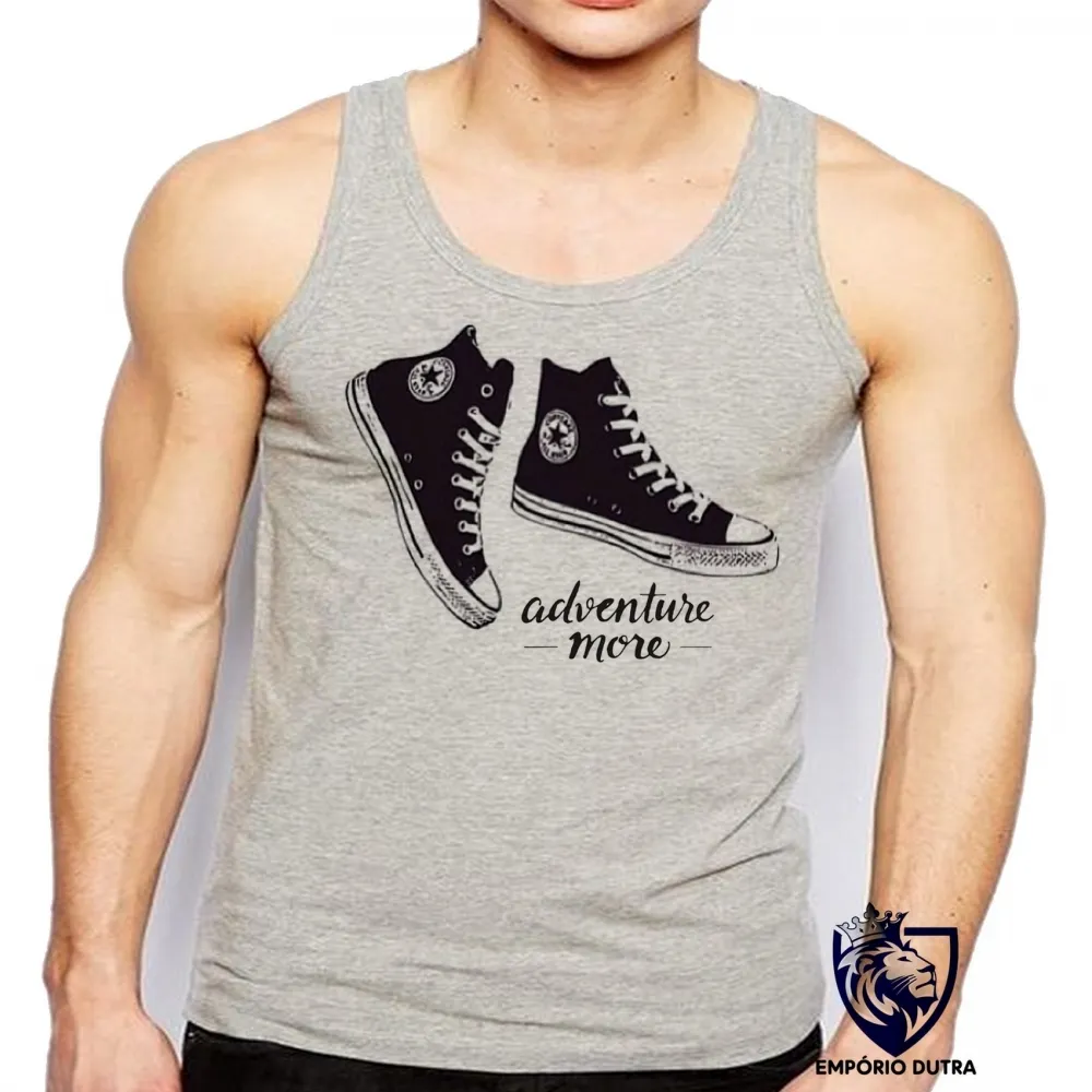 Camiseta Regata adulto ou infantil All Star tenis Adventure more