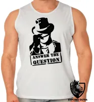 Camiseta Regata adulto ou infantil Answer the question chapeu cap - Foto 2