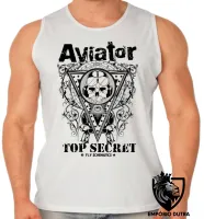 Camiseta Regata adulto ou infantil Aviator Top Secret Avião - Foto 2