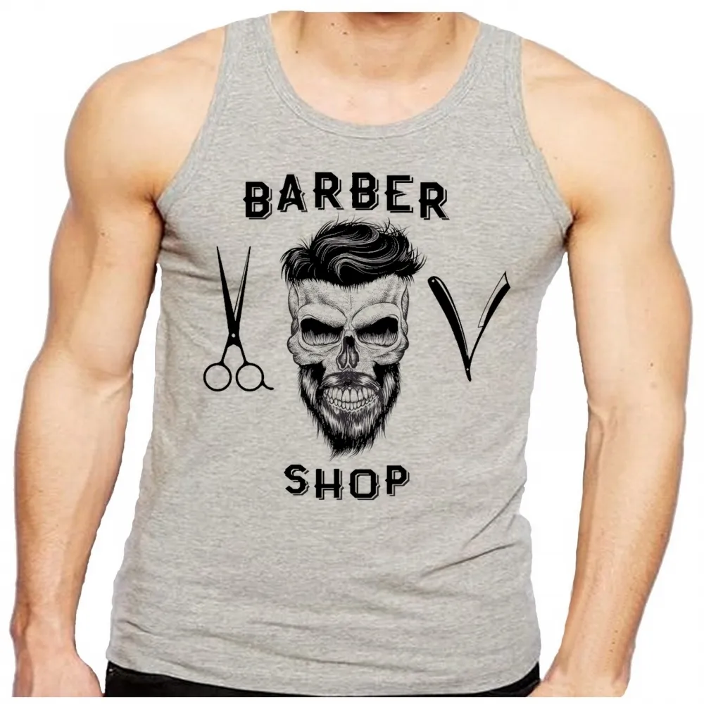 Camiseta Regata adulto ou infantil Barber Shop barbearia cabelereiro barba