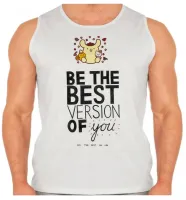 Camiseta Regata adulto ou infantil be the best version of you - Foto 2