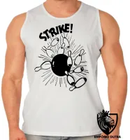 Camiseta Regata adulto ou infantil boliche bolão Strike bowling - Foto 2