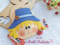 G1.660 Gabarito de Moldes  em MDF  Sacolinha  Espantalho - Foto 2