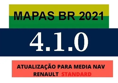Atualização Mapa Brasil 2021 - Renault Media Nav Imagem