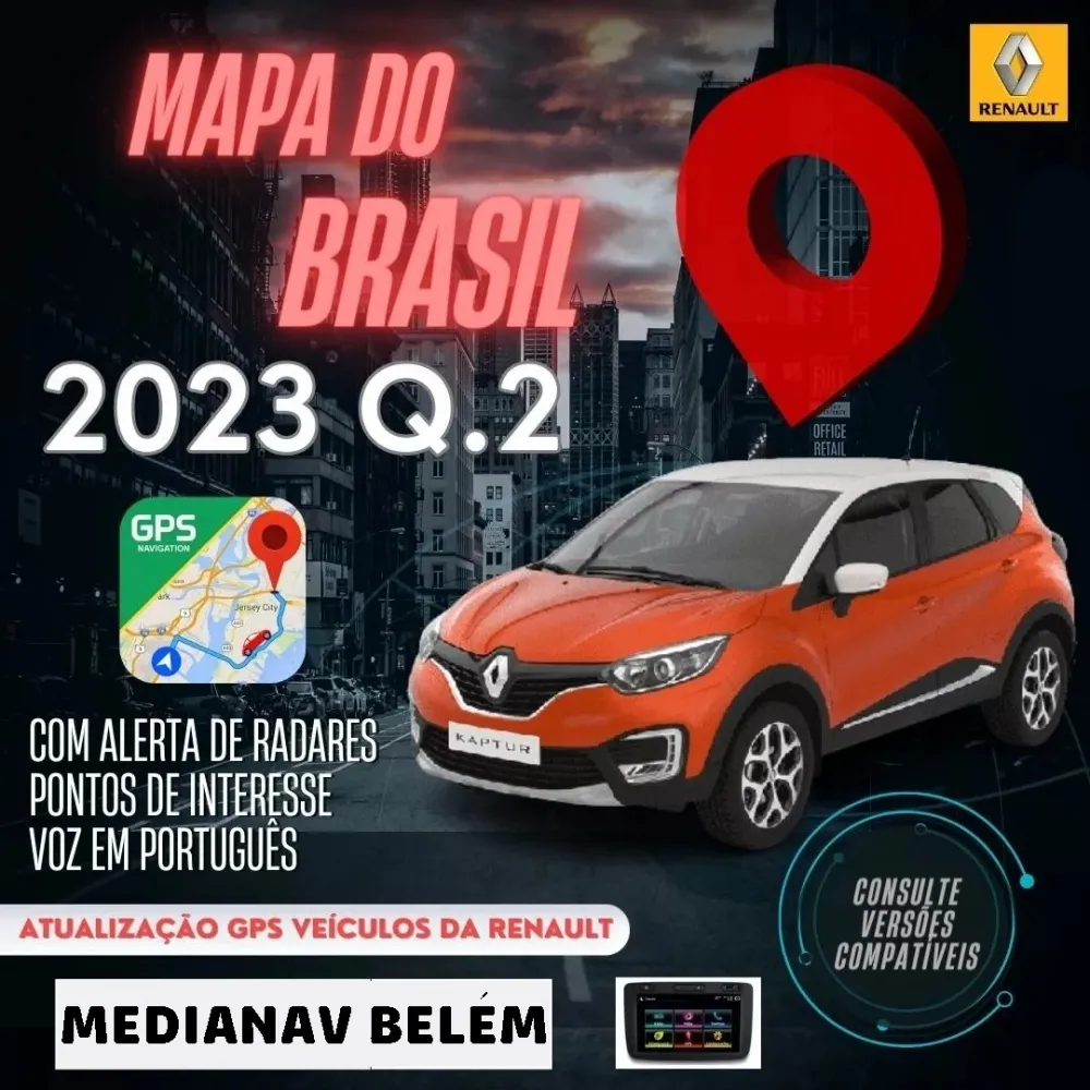 Atualização Mapa Brasil 2023 - Renault Media Nav