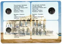 Eritreia - 1997 - Cartela com 3 Moedas - Fc - Foto 2