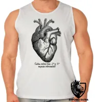 Camiseta Regata adulto ou infantil coração intercostal enfermagen medicina - Foto 2