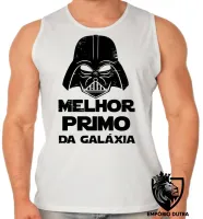 Camiseta Regata adulto ou infantil darth vader melhor primo galaxia star wars - Foto 2