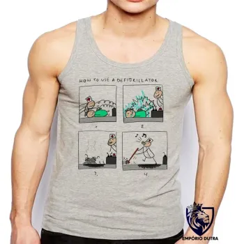 Camiseta Regata adulto ou infantil desfribilador enfermeira medico