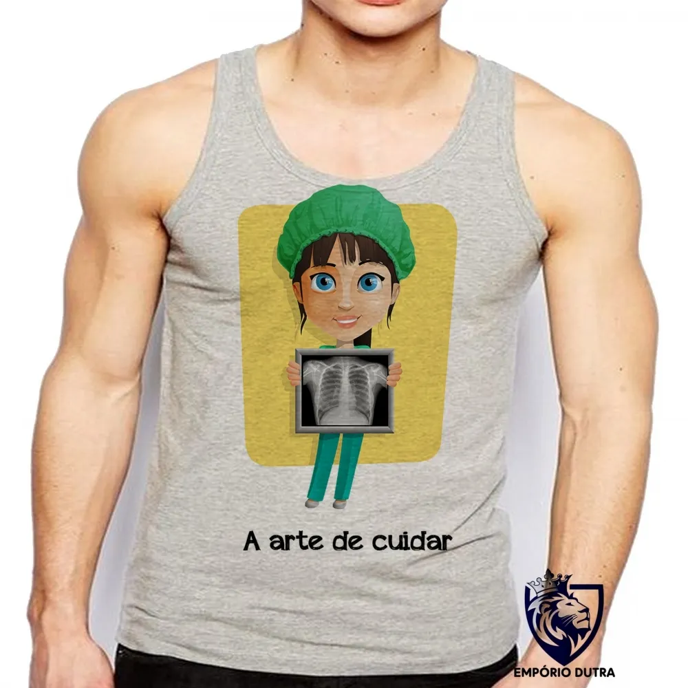 Camiseta Regata adulto ou infantil Enfermagem arte cuidar Imagem