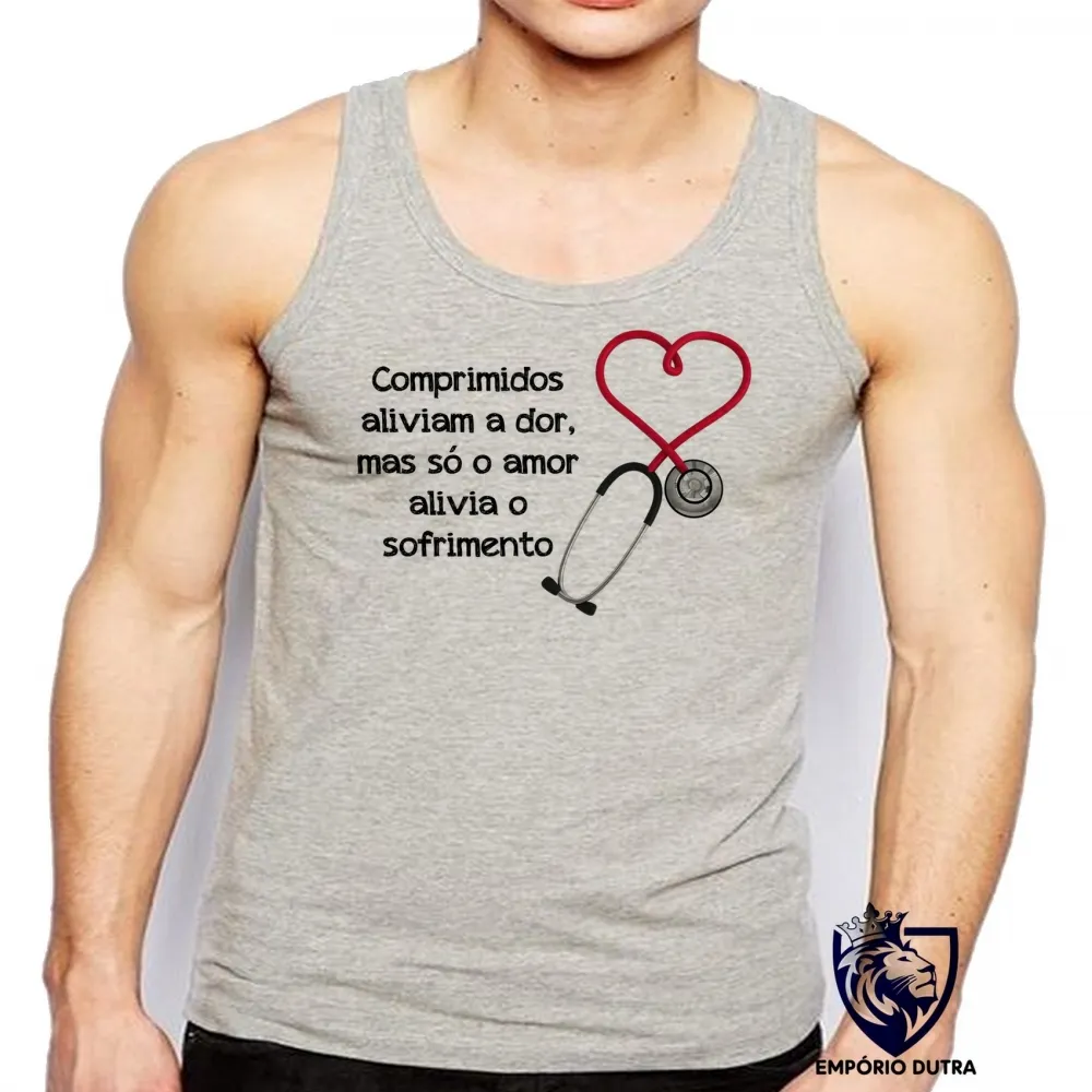 Camiseta Regata adulto ou infantil Enfermagem comprimidos