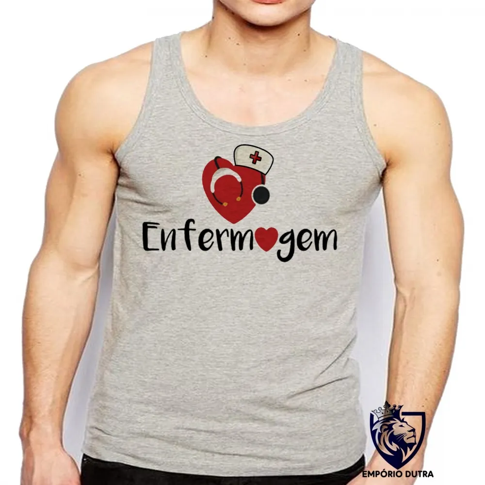 Camiseta Regata adulto ou infantil Enfermagem enfermeira love esteto Imagem