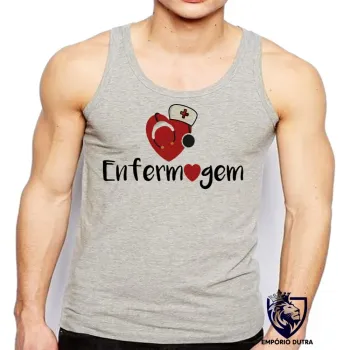 Camiseta Regata adulto ou infantil Enfermagem enfermeira love esteto